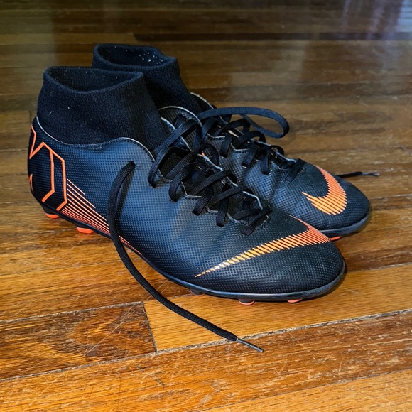 Nike Other - Nike Men’s Mercurial Black and Orange Soccer Cleats, Sz 10